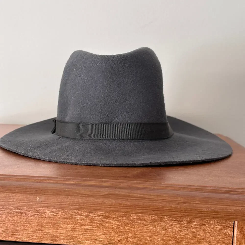 Goorin Bros Gray Fedora Hat Mens Small Good Boy Wool Felt Classic Preppy Hipster